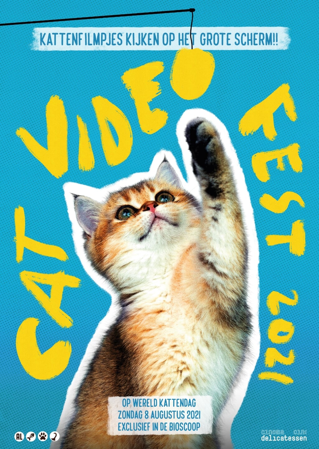 De CatVideoFest-poster. 