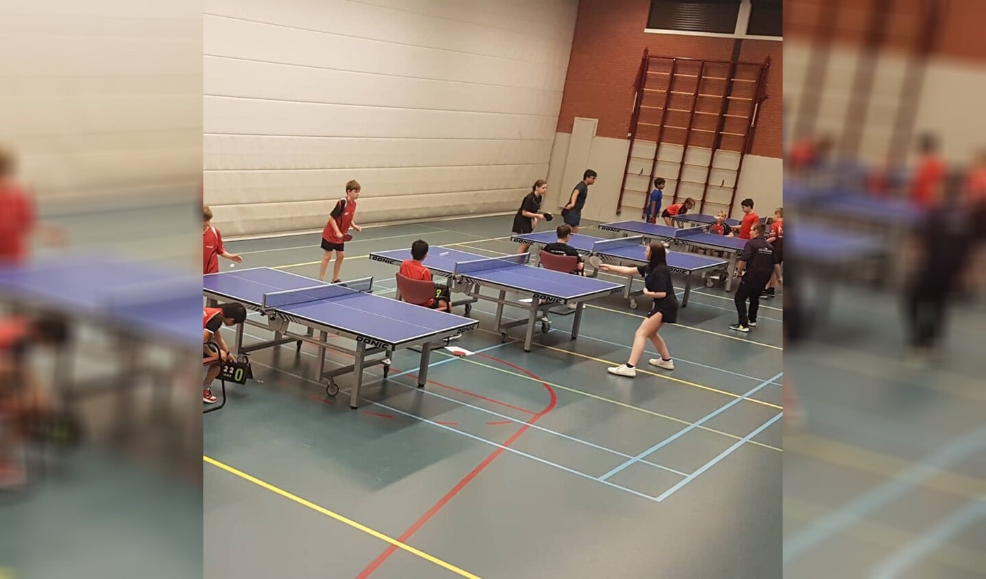Tafeltennisvereniging Valkenswaard organiseerde de derde ronde van de competitie voor beginnende jeugdspelers.