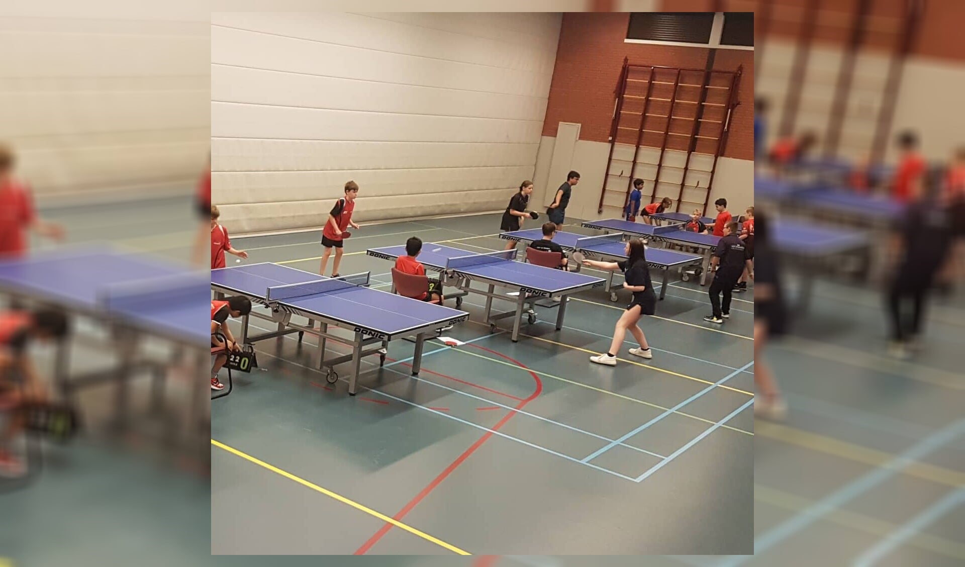 Tafeltennisvereniging Valkenswaard organiseerde de derde ronde van de competitie voor beginnende jeugdspelers.