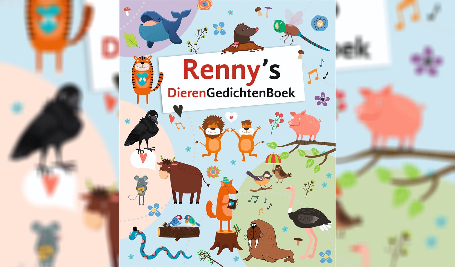 In Renny's Dieren Gedichten Boek een hele serie bijzondere dieren.