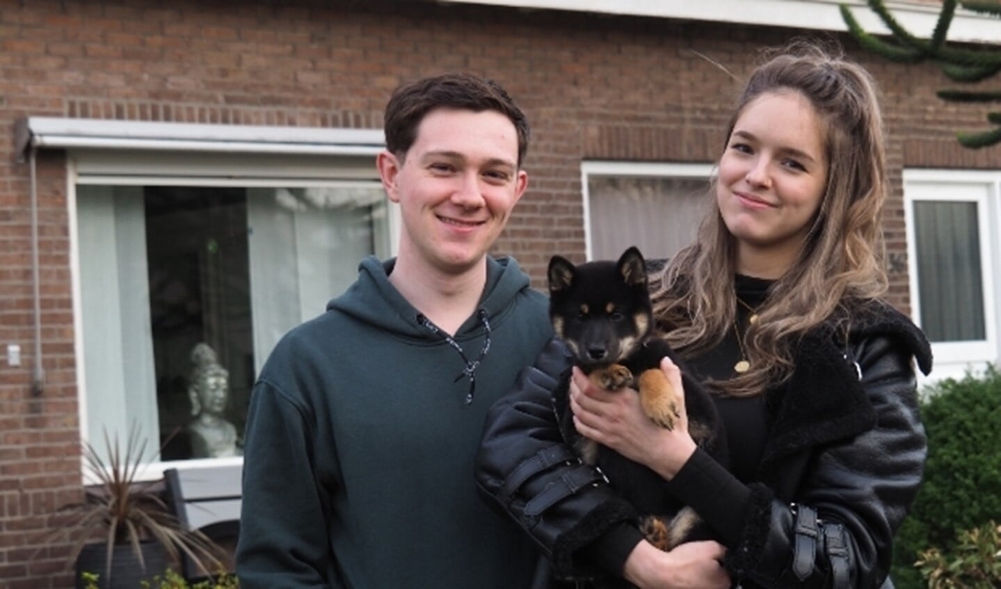 Remi (24), Kim (25) en hondje Eevee.
