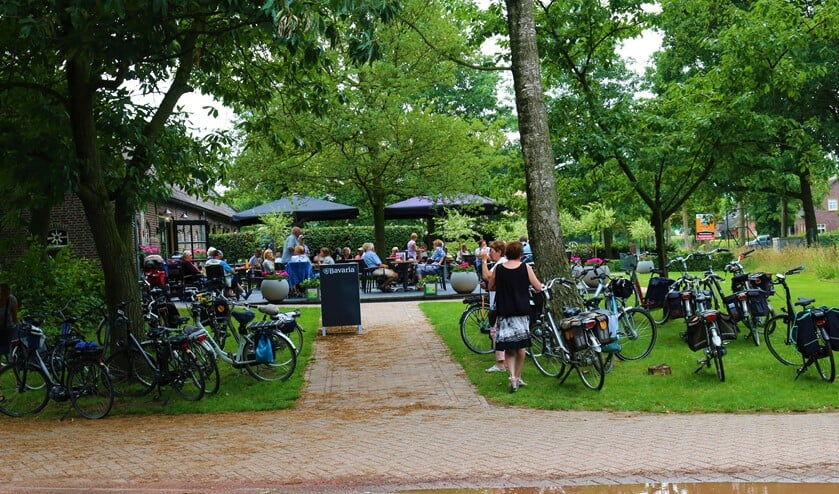 <p>Een pauzeplaats in een eerdere editie van de fiets 4-daagse</p>
