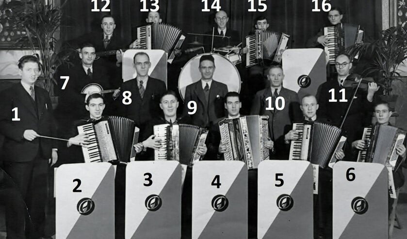 Het accordeonorkest van de muziekschool Aalst.