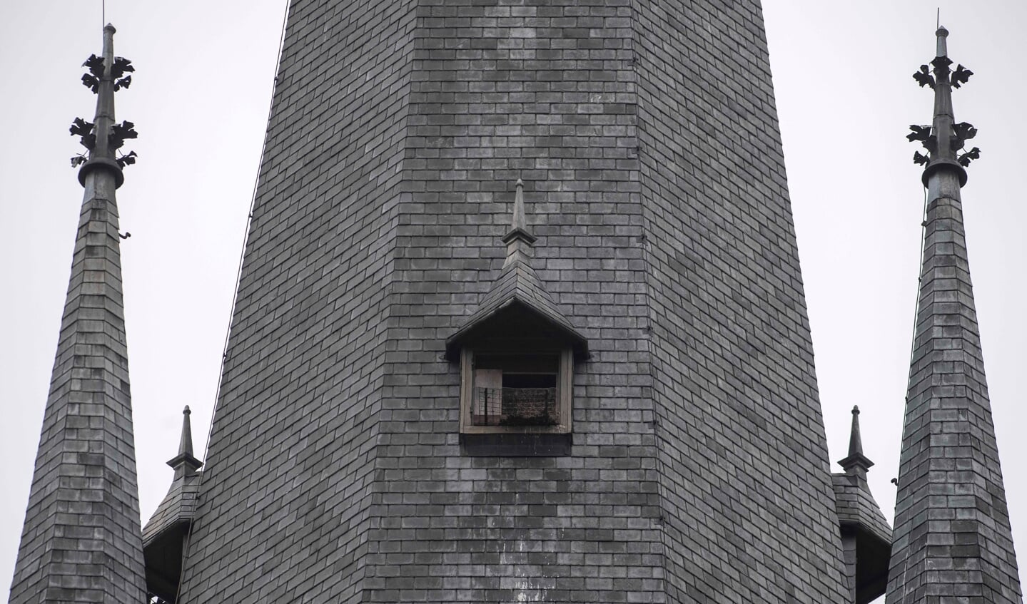 De nestkast in de toren van de Maria Presentatiekerk in Asten. (Foto: Hein van Bakel)