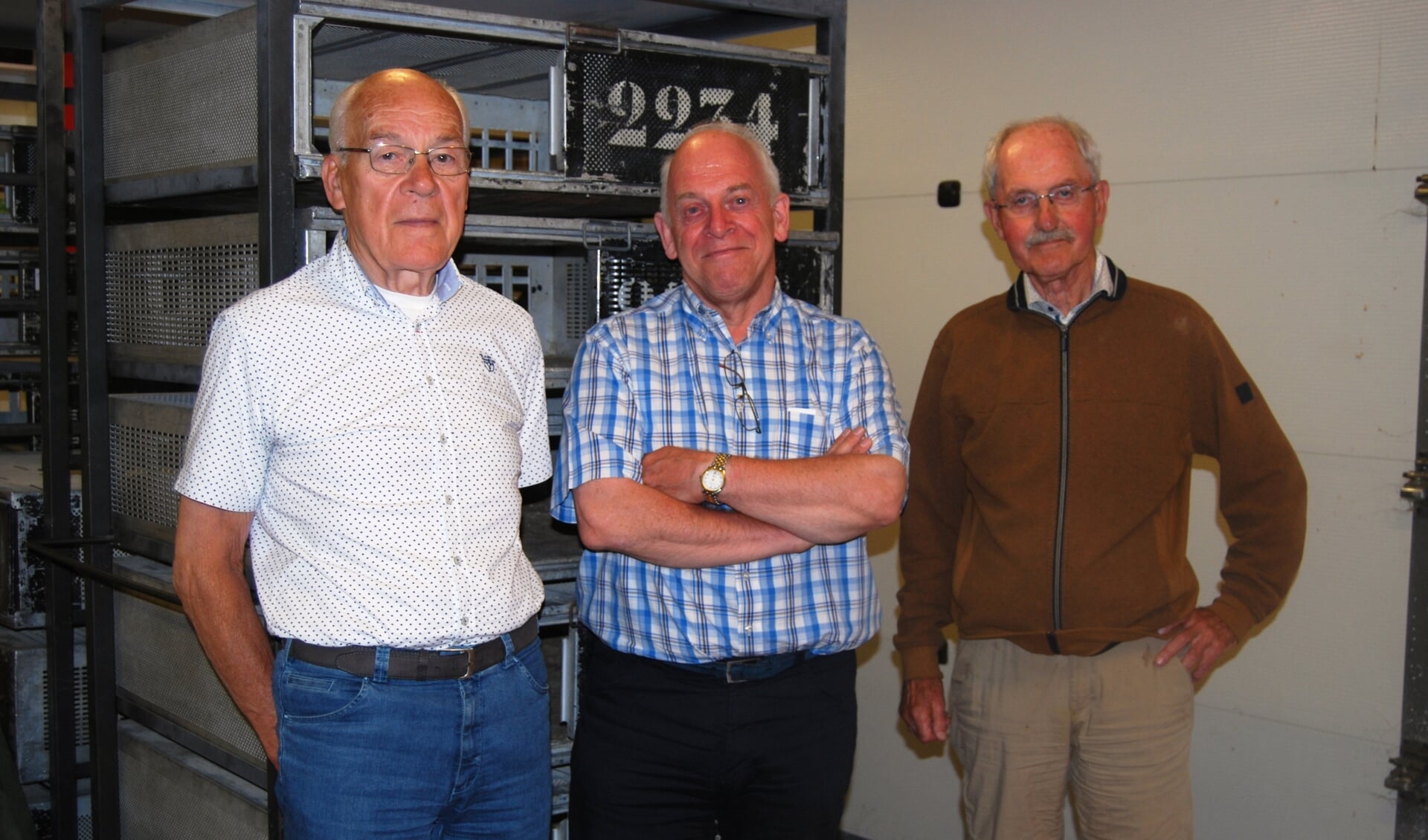 Jan van Kemenade, Hans Bartels en Harrie Berkers zijn drie trouwe leden van de Trouwe Duif.