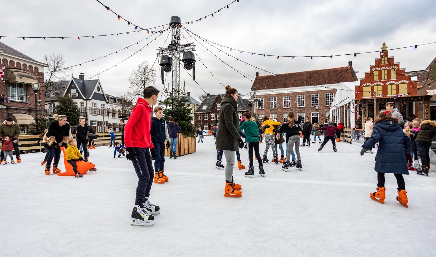 In december weer schaatsen in het centrum van Geldrop. (Foto: Micle de Greef)