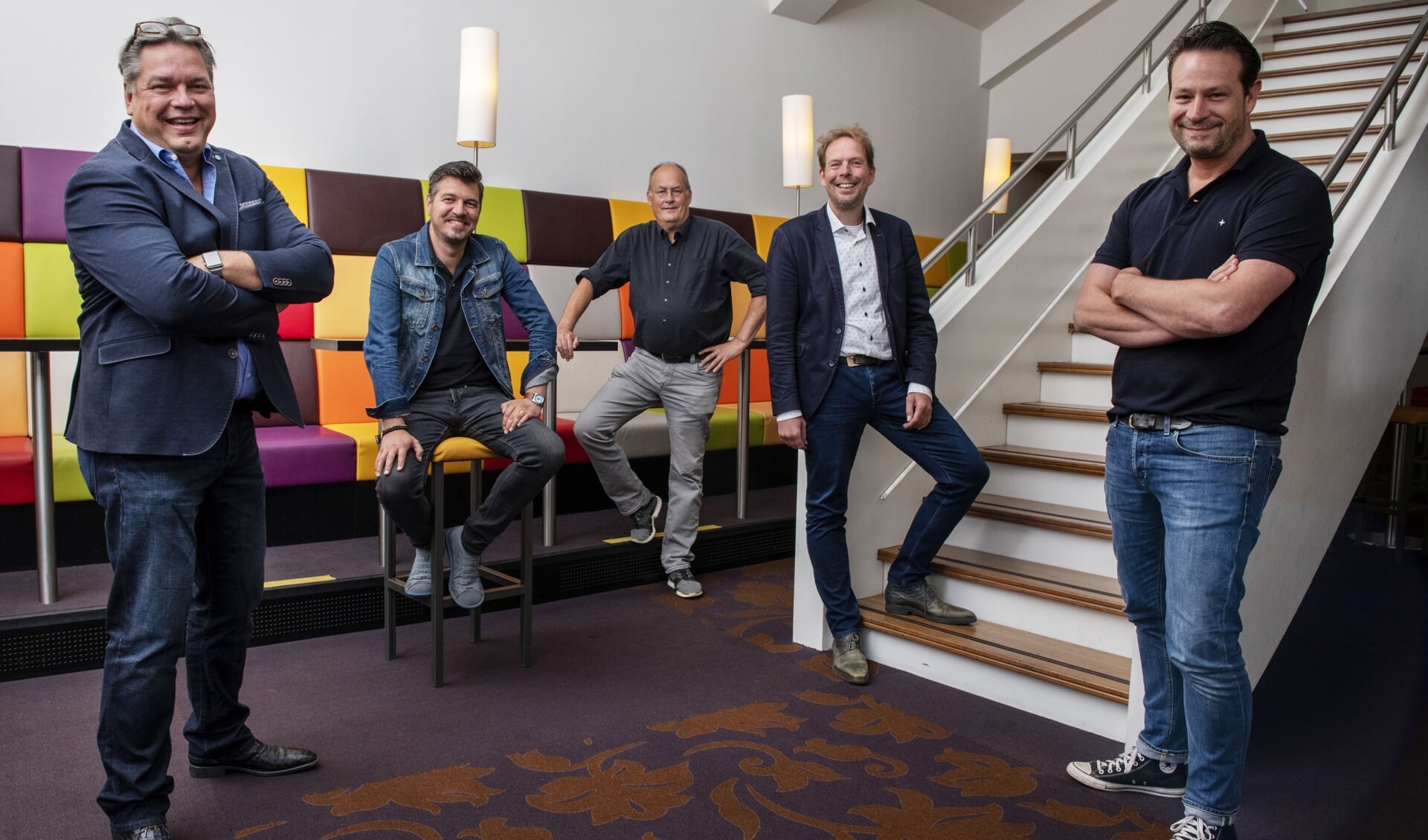 De vijf directeuren van alle Wonkapodia bij elkaar. (Foto: Maarten Coolen). 