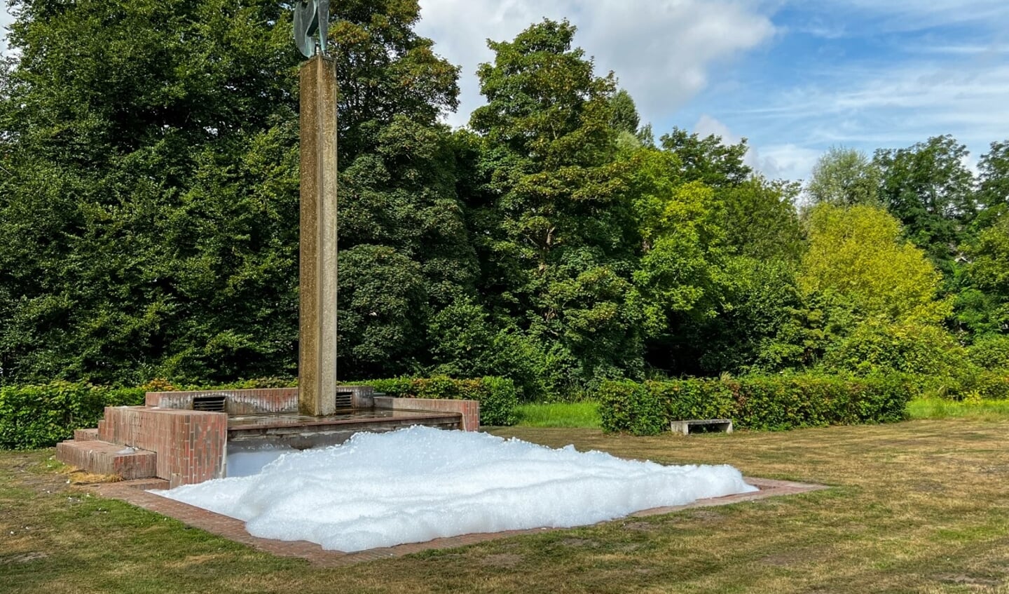 Weer een flinke schuimlaag. (Foto: Micle de Greef)