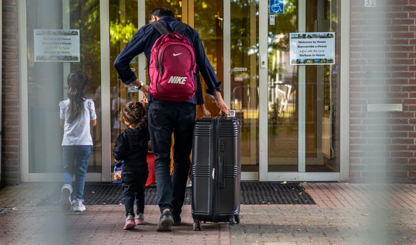 Op andere locaties, zoals hier in Heeze, zijn vluchtelingen eerder tijdelijk opgevangen. (Foto: Dave Hendriks)