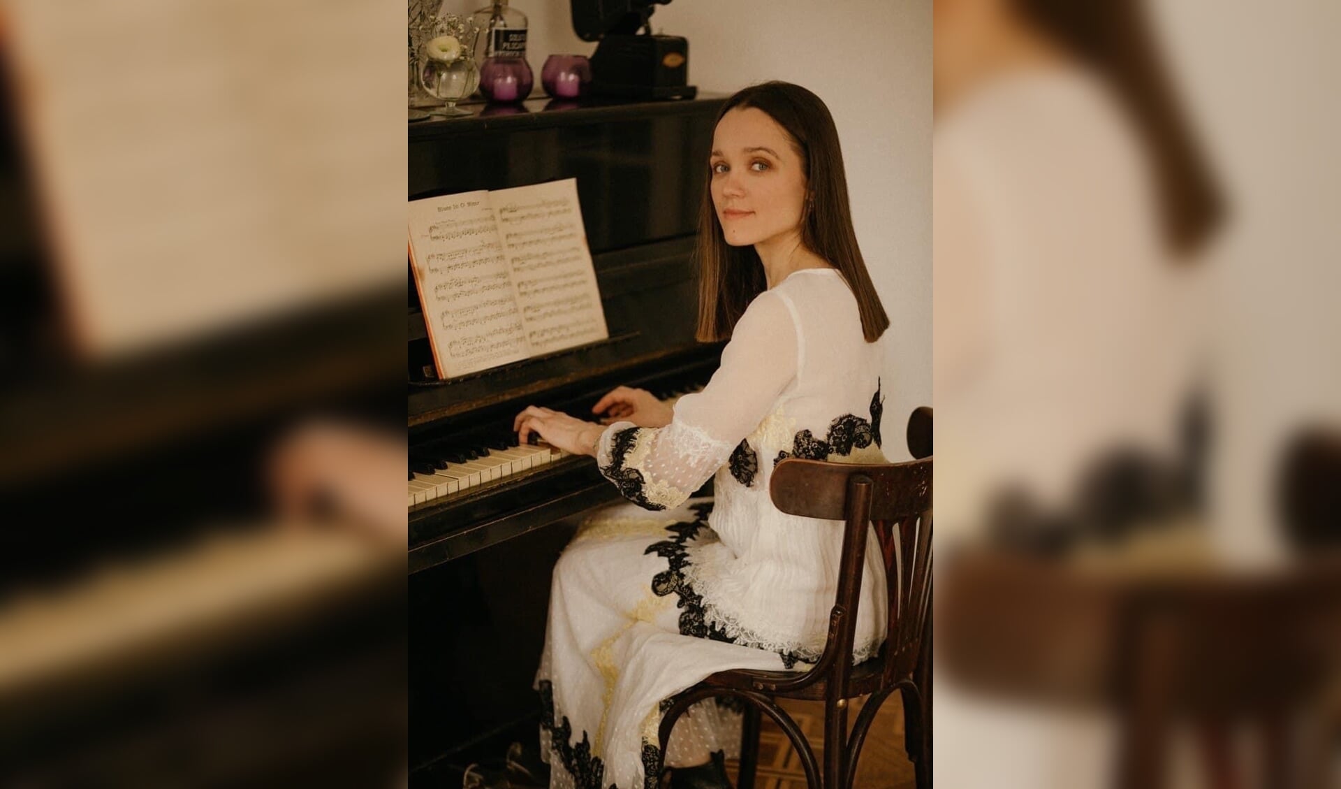 Pianiste Tetyana Andruhiv uit Oekraïne treedt vrijdag op in de Sint Willibrorduskerk in Deurne.