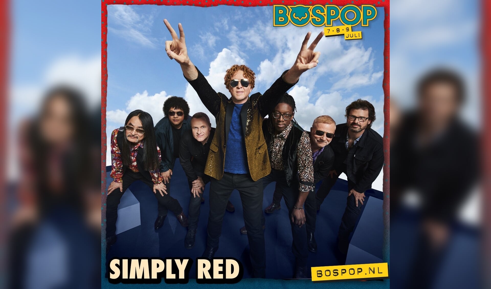 Simply Red komt naar Bospop. Op vrijdag 7 juli om 23.00 uur staat de Britse band op de mainstage van het festival in Weert. 