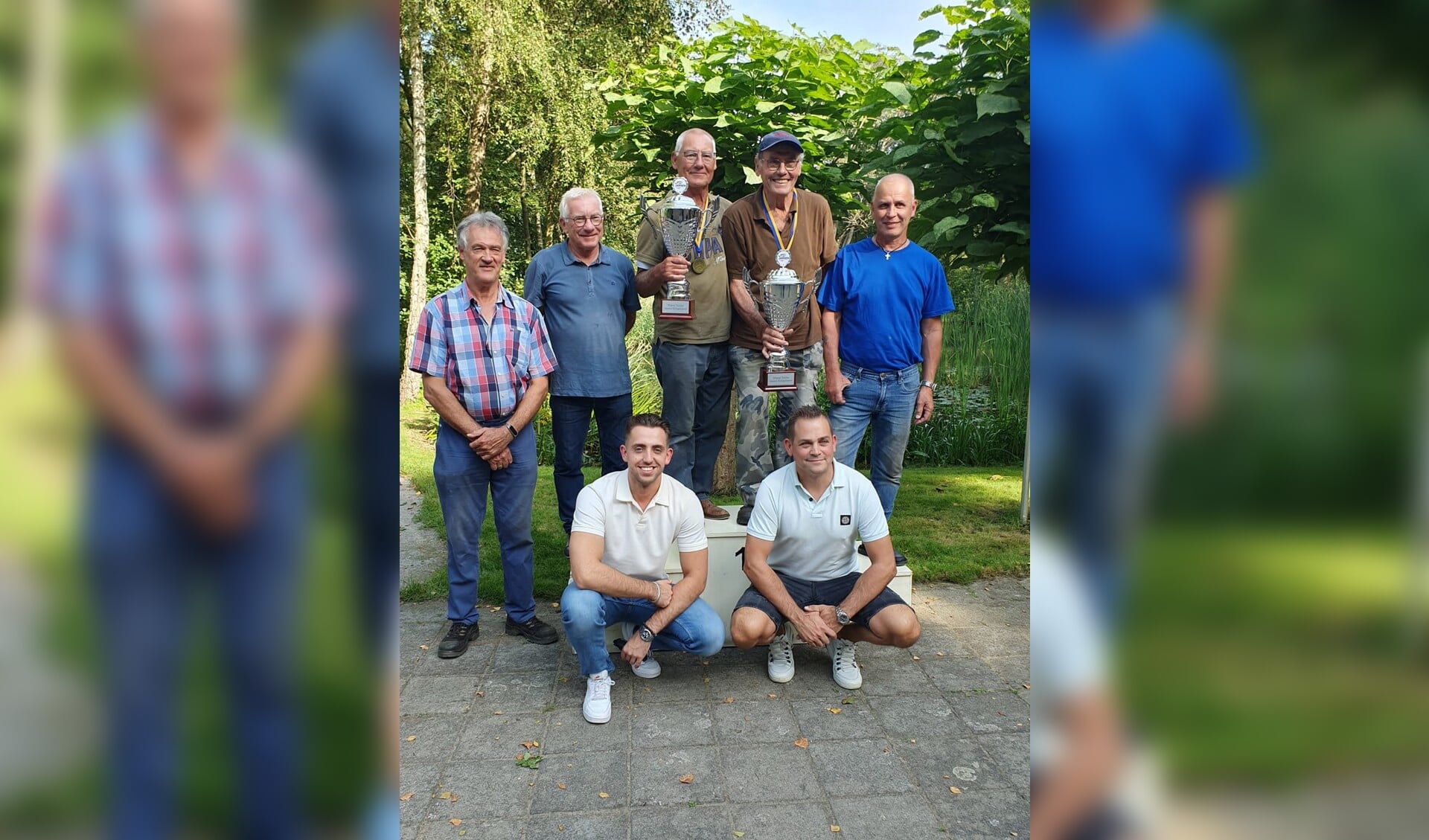 De nummers 1, 2 en 3 met Rob Jansen en Toon van Esch van Jansen Hengelsport.