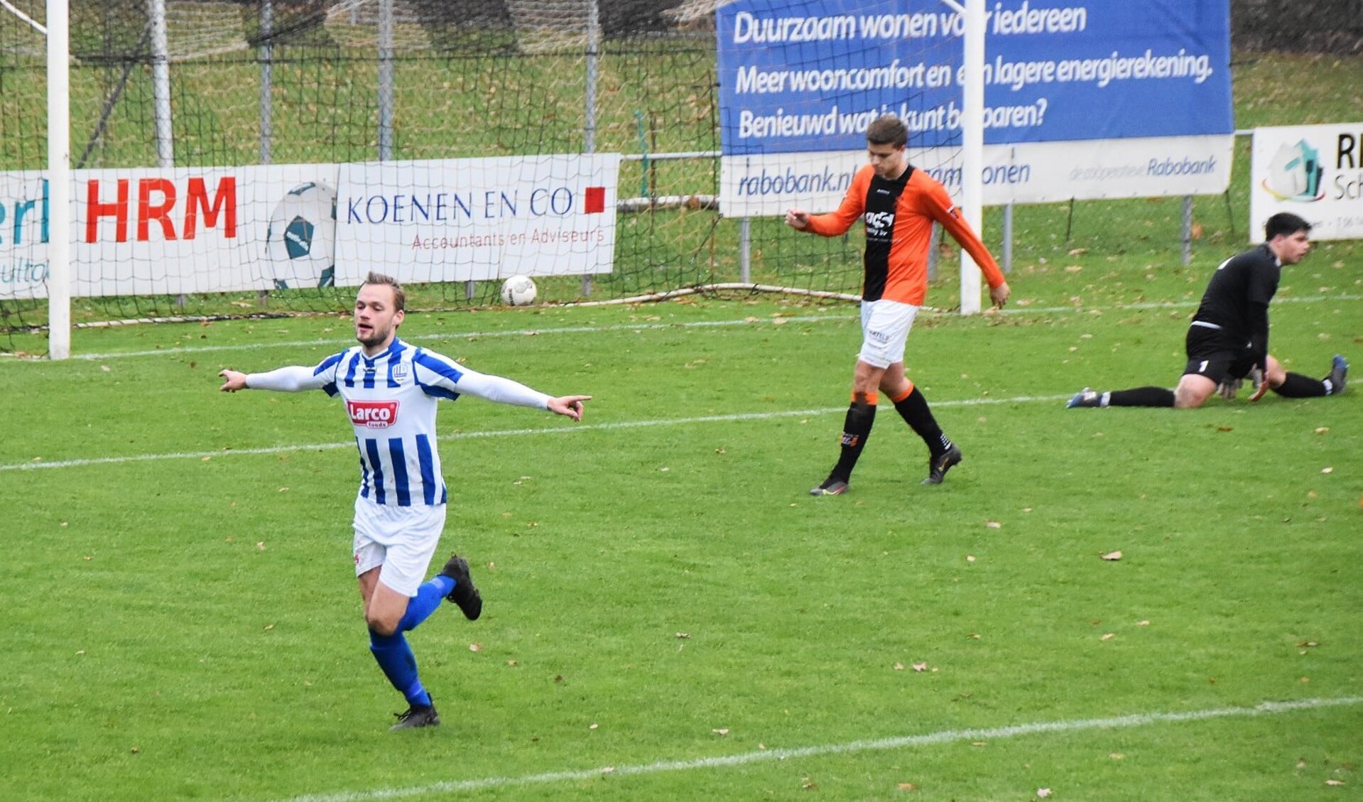 Een foto van de districtsbekerwedstrijd in november 2021 tussen Venlosche Boys en Someren: 0-1.