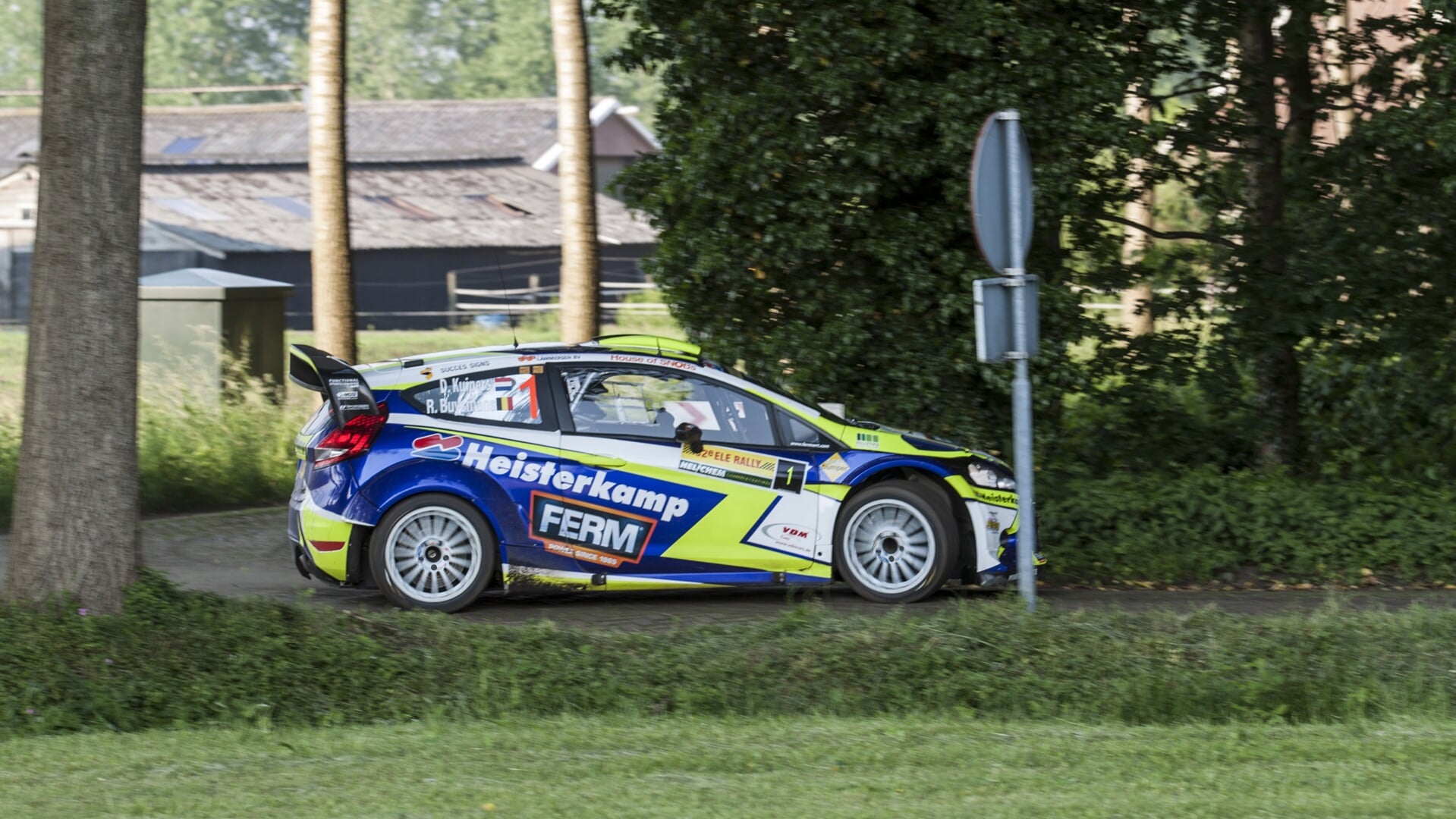 Dennis Kuipers in 2016 in actie tijdens de ELE Rally met de Ford Fiesta WRC. (Foto: Joris van Esch)