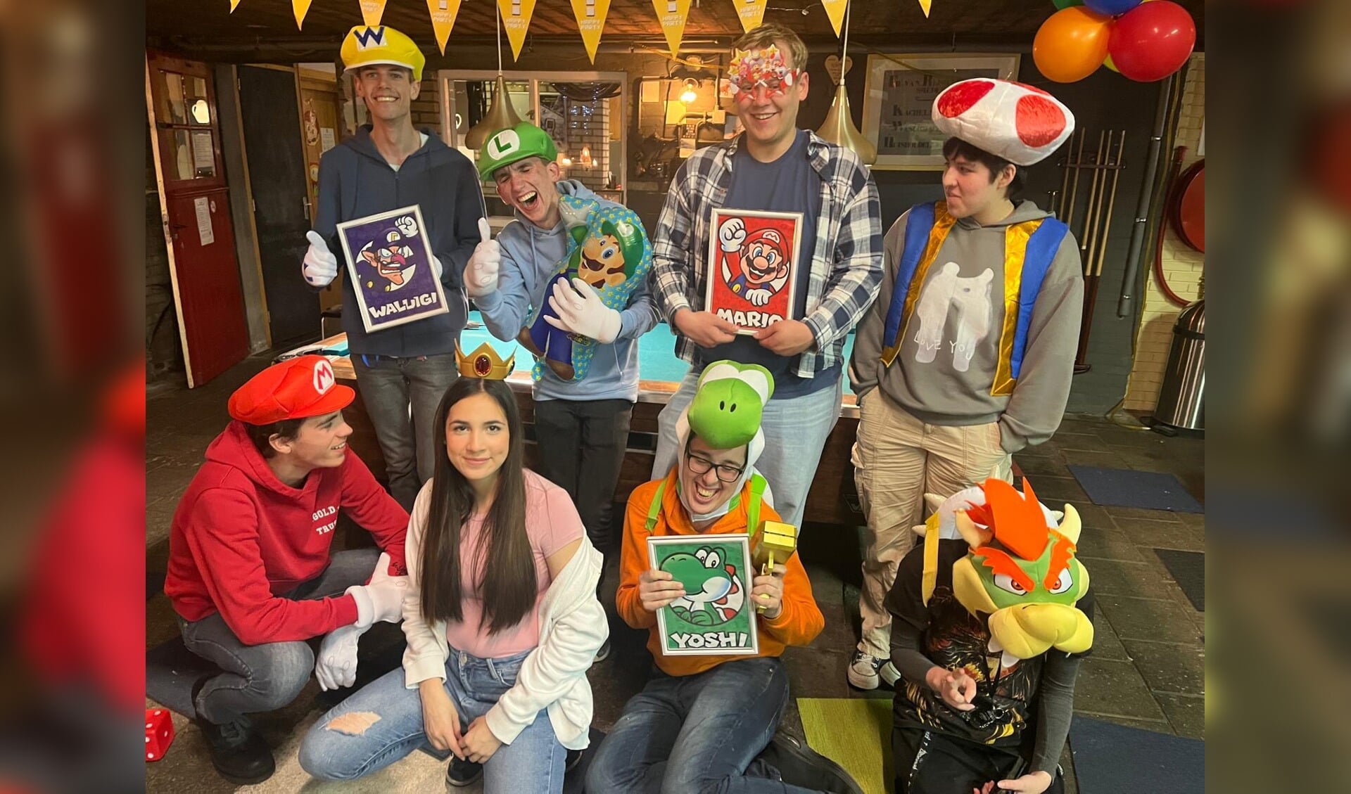 De oude Smederij in Someren werd omgetoverd tot een spelarena voor het Real Life Mario Party evenement.