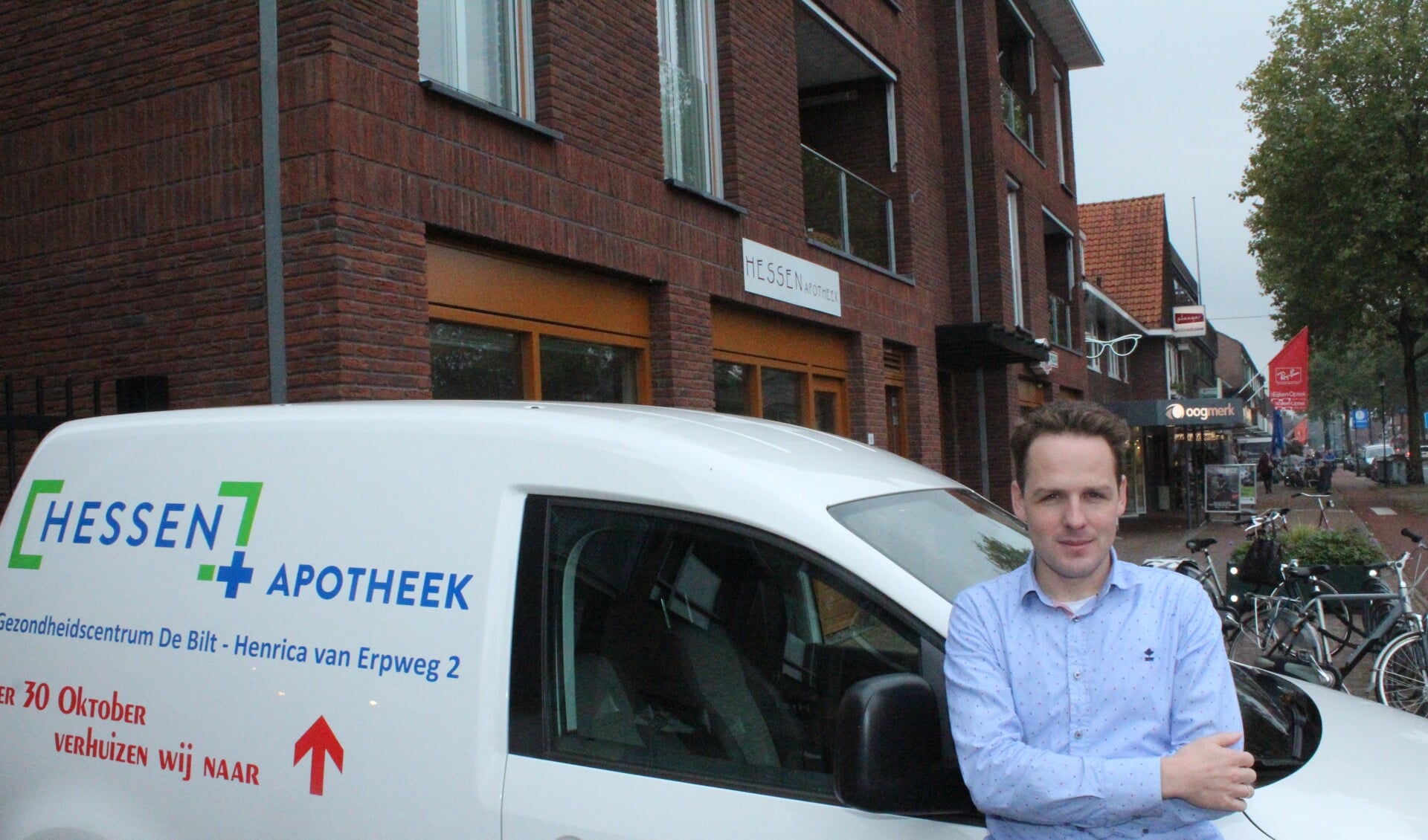 ?Kees Steenbeek: 'Per 30 oktober verhuist de Hessen Apotheek naar het nieuwe Gezondheidscentrum aan de Henrica van Erpweg 2 in De Bilt.