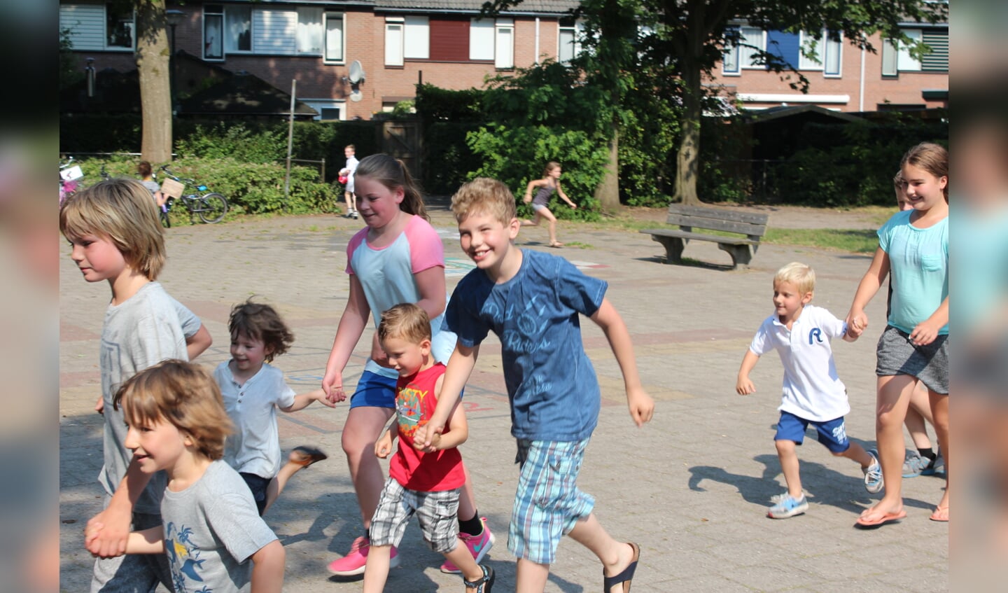 Groep 7 oefent alvast met groep 1 en 2