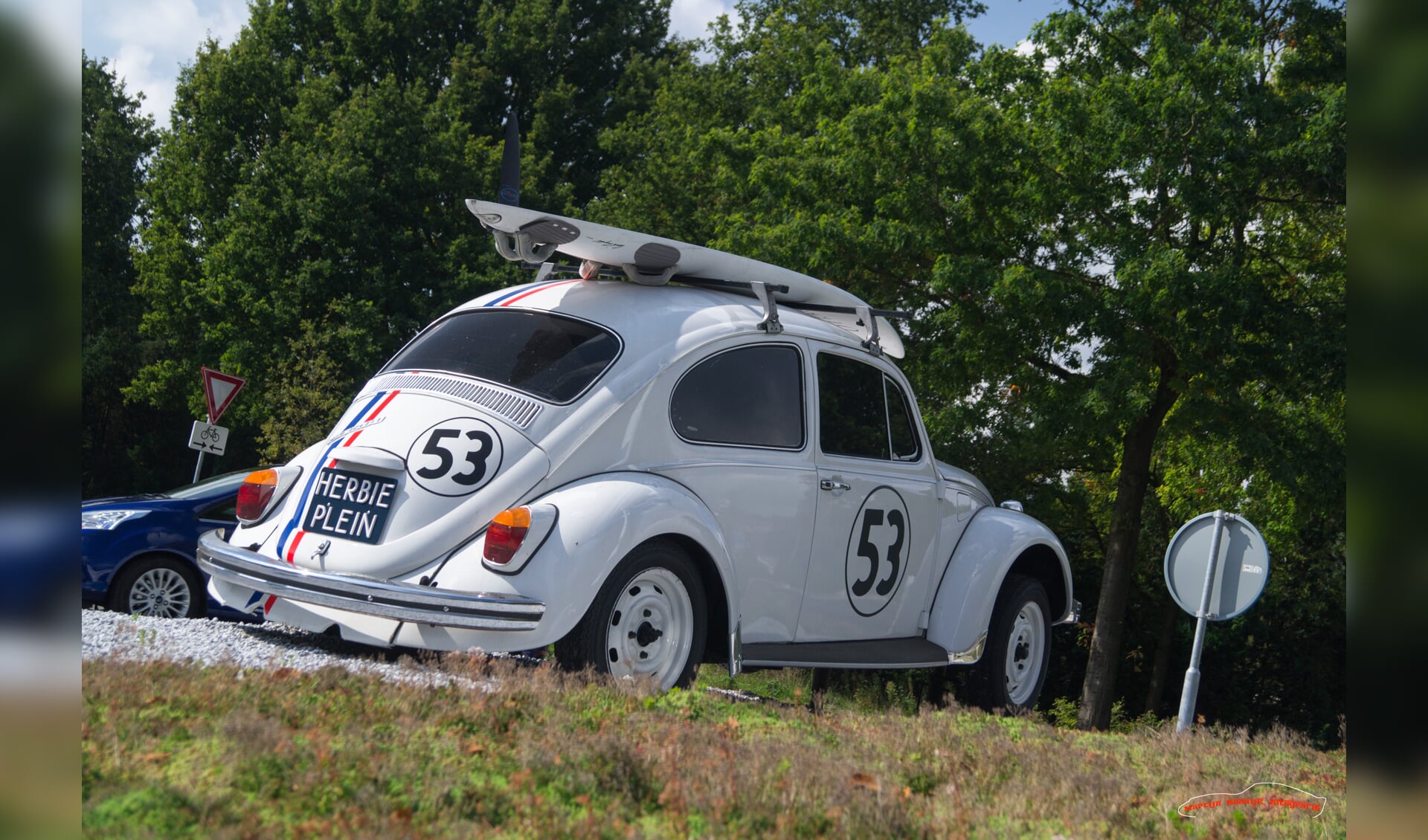 Herbie ontbreekt niet op de Oldtimerdag.