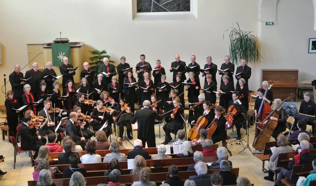 Het Schütz Projectkoor en het Carezza Ensemble in 2015, bij de uitvoering van Arvo Pärt's Te Deum.