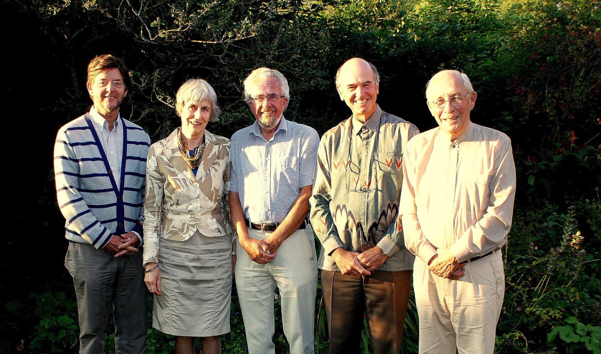 Het bestuur: Warrie Schuurman), Johanna van Nieuwstadt, Wim van Werkhoven, Eric van Kregten en Hans Kartman.