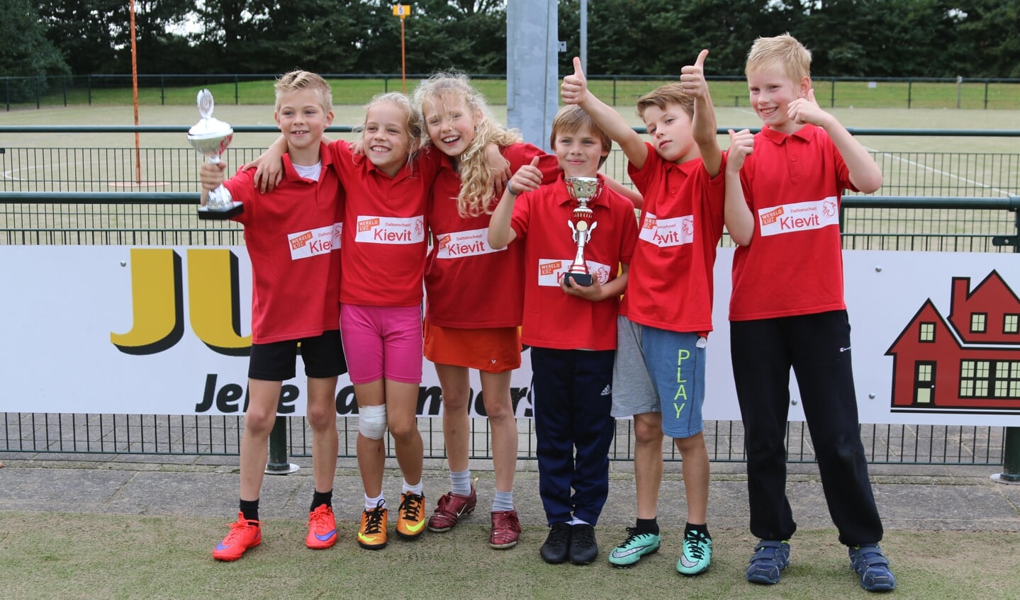 De Wereldkidz Kievit-winnaars. (foto Hester Ploeg)