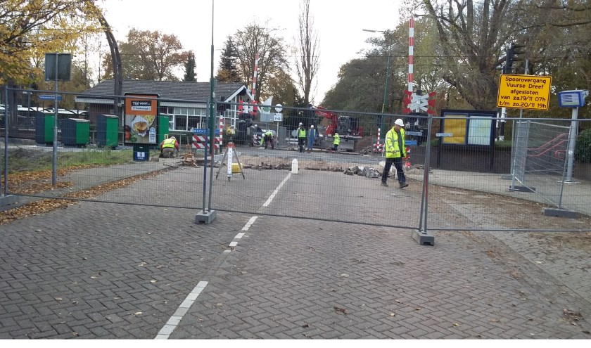 De afsluiting van de spoorwegovergang in Hollandsche Rading duurde veel korter dan verwacht.