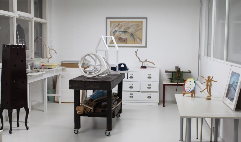 Het atelier van Rosalinde Bakker, nieuwe Kunstenaar in De AmbachtAteliers.
