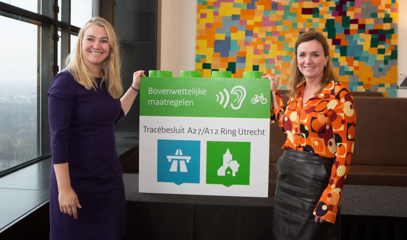 Minister Schultz van Haegen en gedeputeerde Verbeek-Nijhof bouwen samen aan een bereikbare en leefbare regio Utrecht.