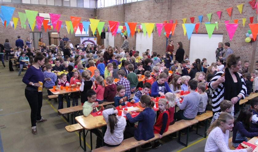 De verjaardag begon met een gezamenlijk ontbijt.
