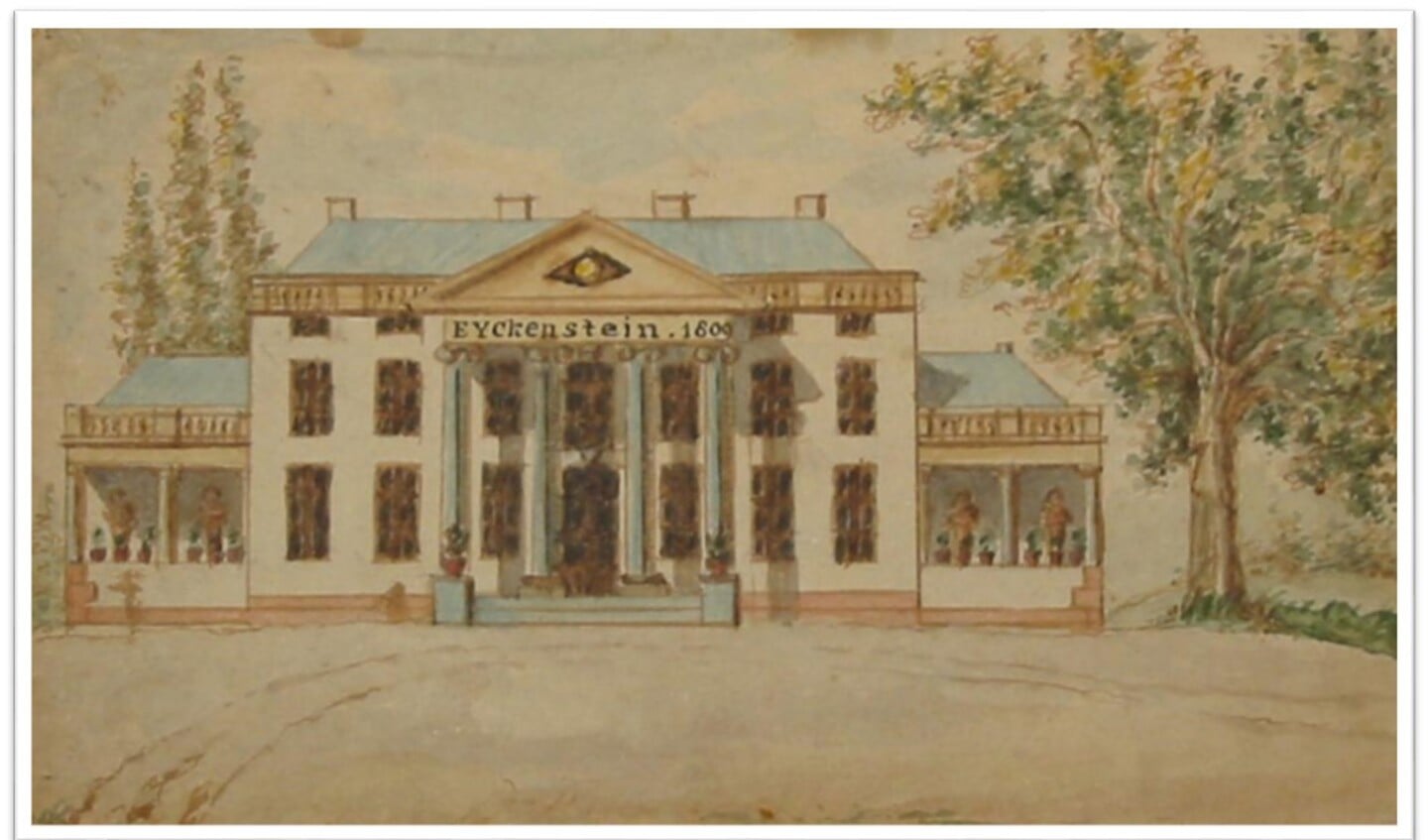 Het in 1809 gebouwde nieuwe Eyckenstein.