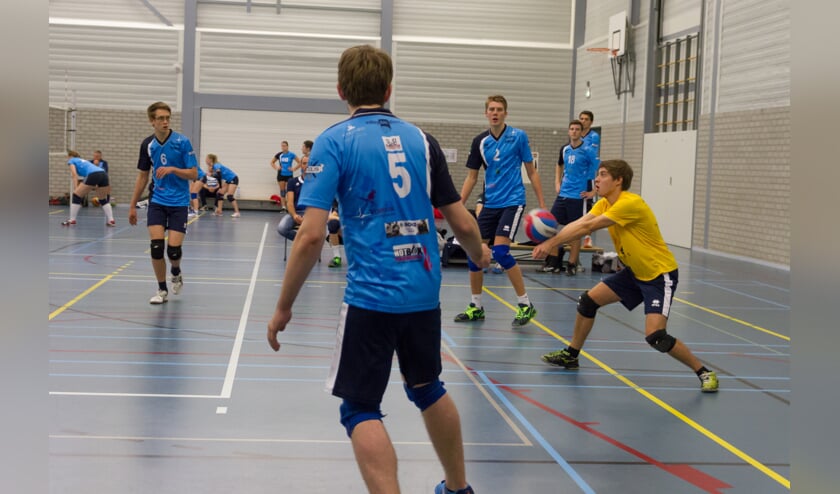 Het belofteteam vol aan de bak op weg naar een klinkende overwinning. (foto Bram van Aggelen)