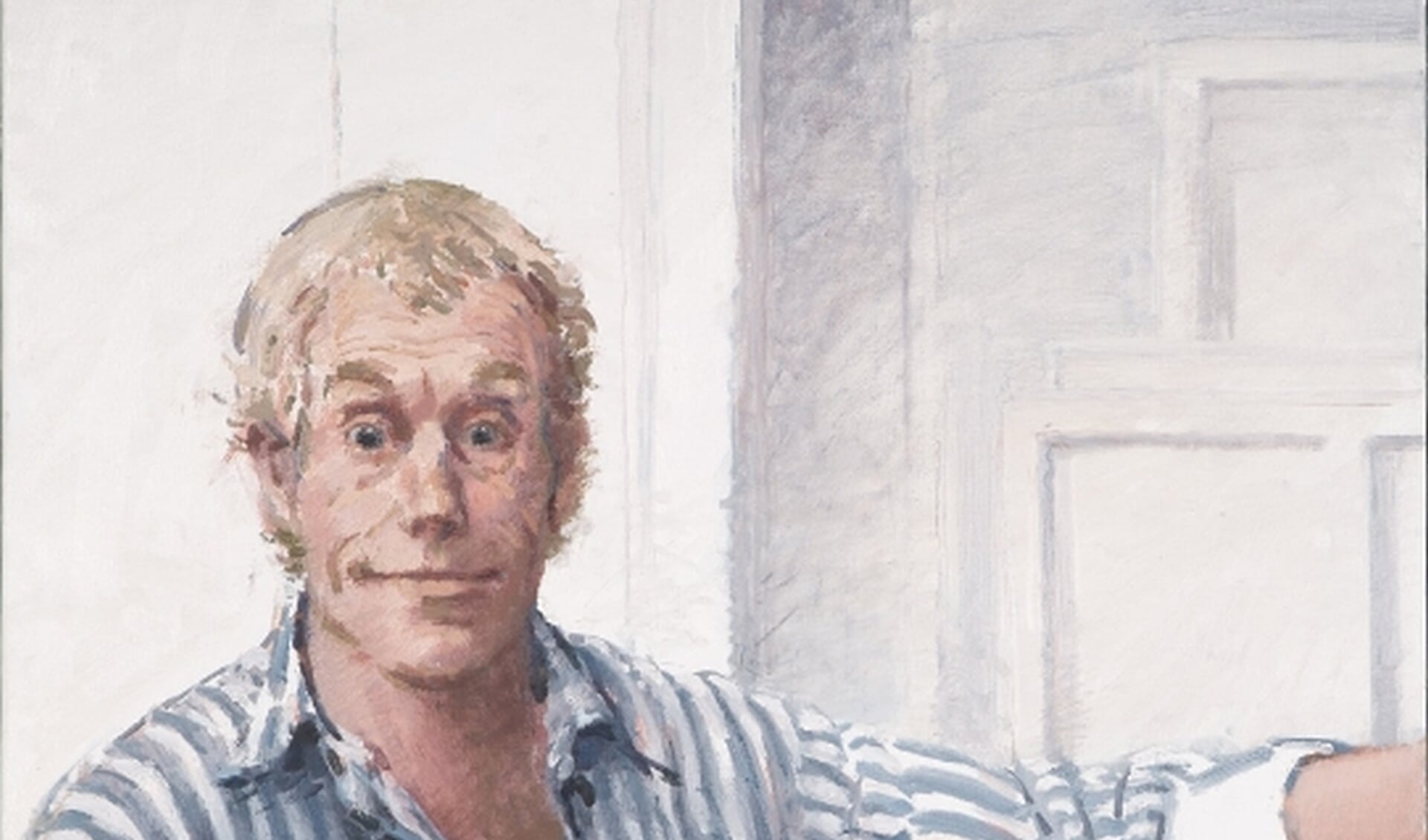 Een zelfportret van Dick Stapel.