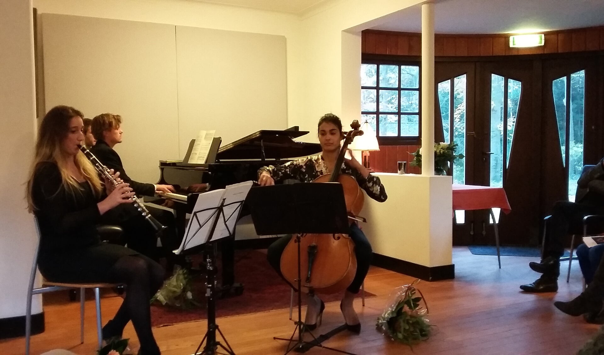  Liefdesdans tussen klarinet, cello en piano in Huize Gaudeamus.