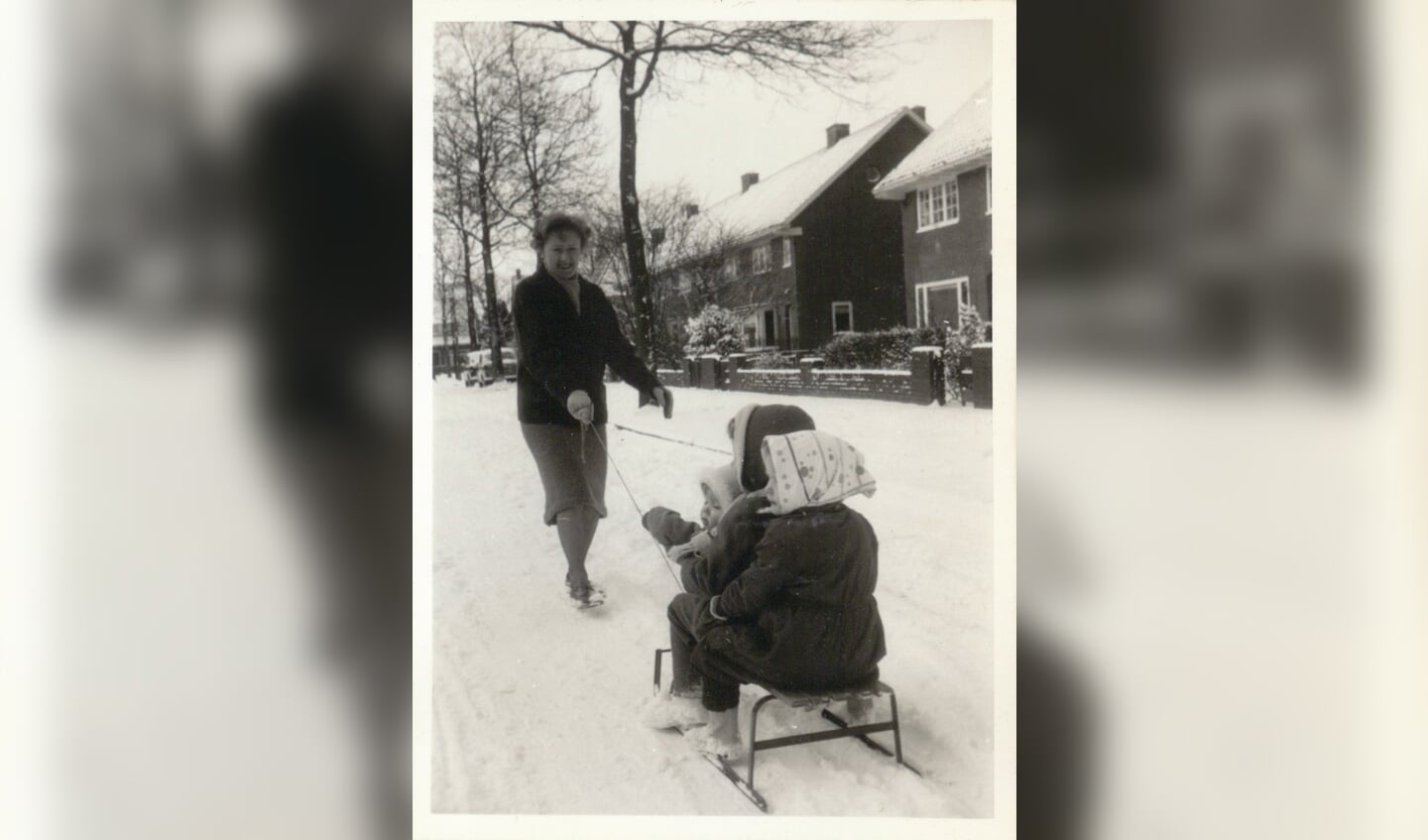 Sneeuwpret in de Steenen Camer anno 1962.