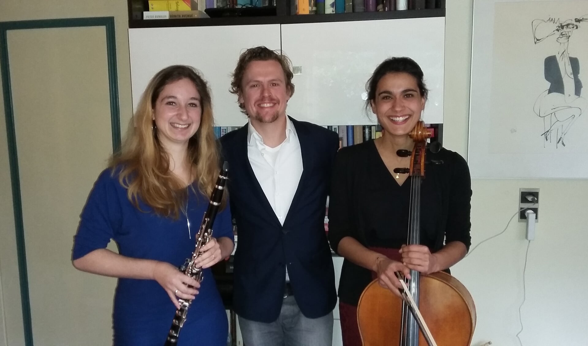 Drie jonge musici met passie voor klassieke kamermuziek.