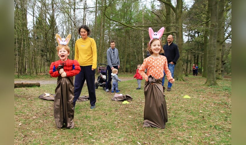 Paashaastraining voor de jongsten tijdens het parcours.
