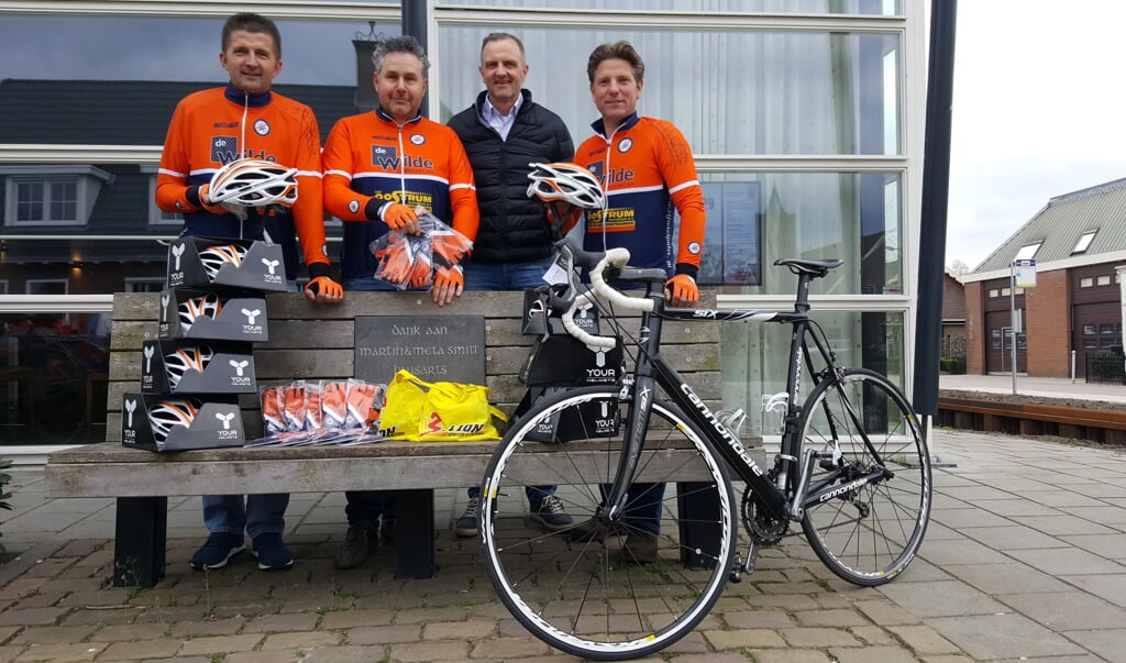 V.l.n.r. Theo Lenssinck (Theo's Klussenbedrijf), Jaap Veldhuizen (J. Veldhuizen bv), voorzitter Martin Westeneng, Ronald Verheul van Caravanstalling Stichtse Vecht. Zie www.wtvwestbroek.nl.