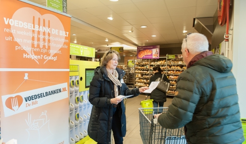 Al vele jaren is de Voedselbank van vrijwilligers afhankelijk, zoals hier in De Bilt in 2016.