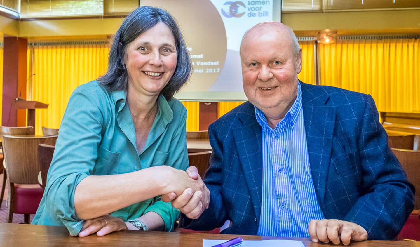 Stephan Poelman, manager bij Reinaerde, heeft onlangs het foundercontract getekend bij Samen voor De Bilt.