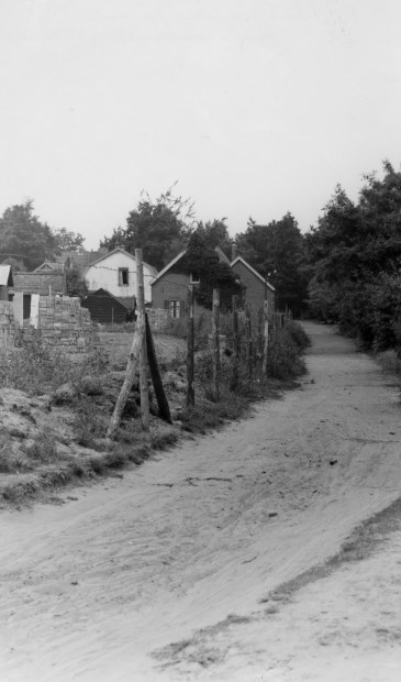 Een foto uit 1952; Jachtlaan ‘Doodweg’. (uit de digitale verzameling van Rienk Miedema)