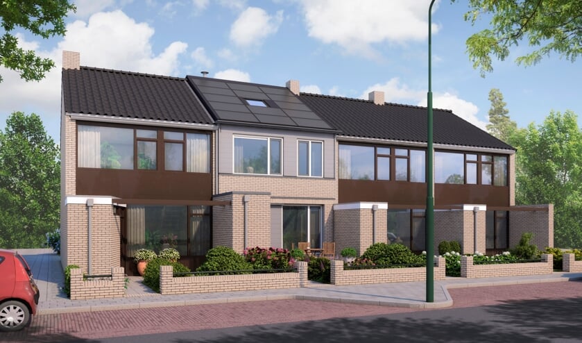 Artist impression van het eindresultaat van de nul-op-de-meter renovatie. (Plegt-Vos)