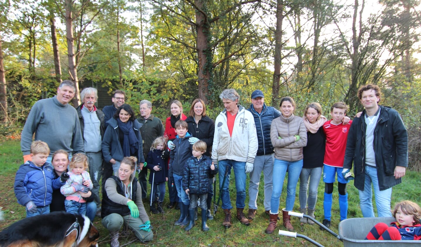 De actieve bewonersgroep van het Biltsche Meertje. 