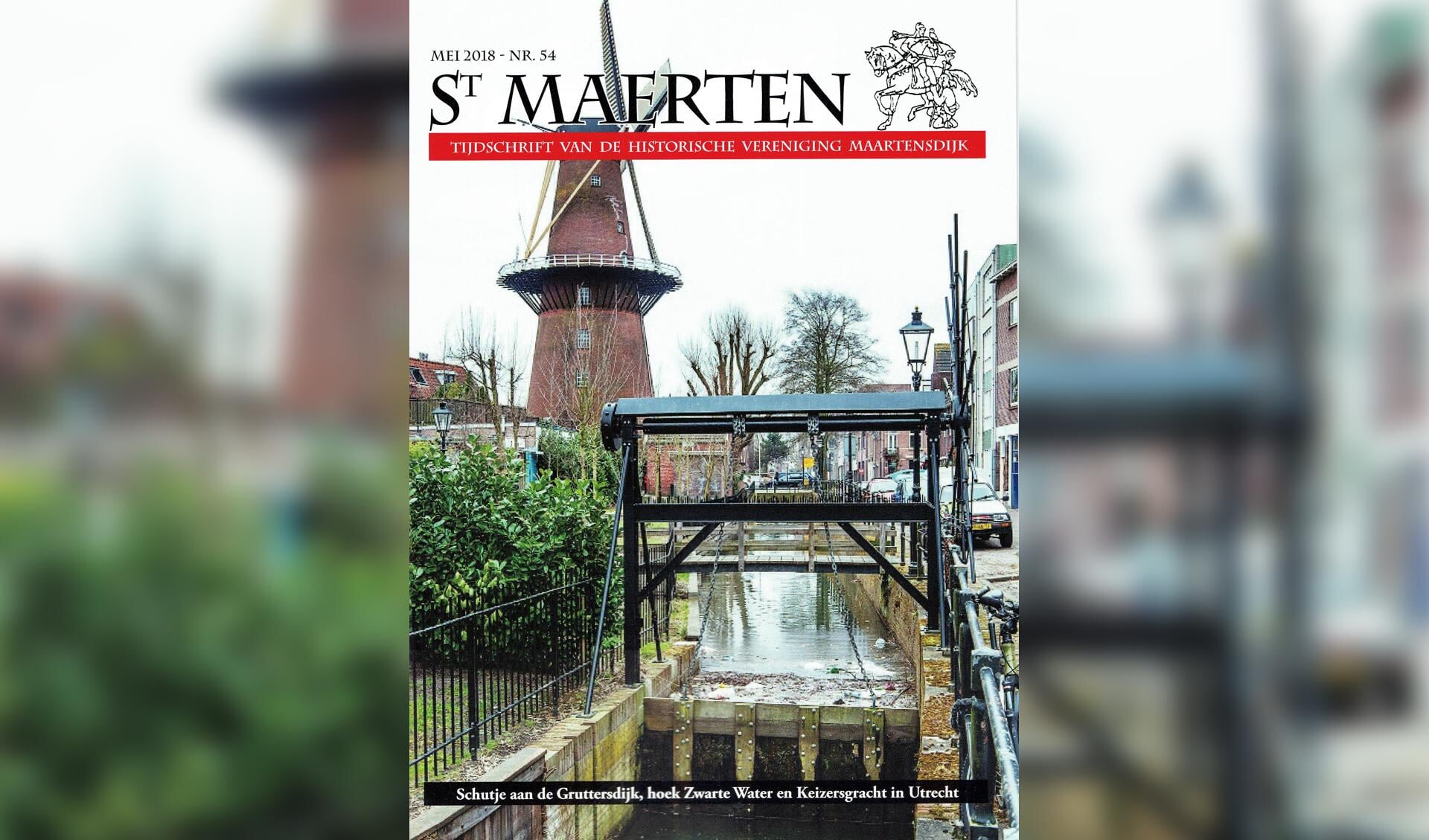 De omslagfoto van de nieuwe Sint Maerten geeft een impressie van één van de Maartensdijkse schutjes, die door de loop van de geschiedenis inmiddels is gelegen op het grondgebied van de stad Utrecht.