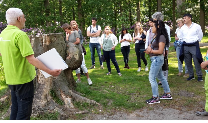 Nederlandse les in de natuur.