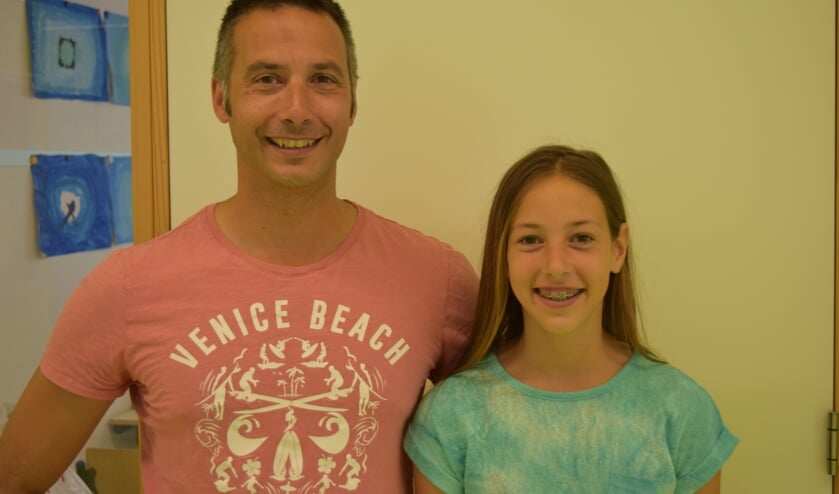 Meester Frank en Sofie de Bruin.