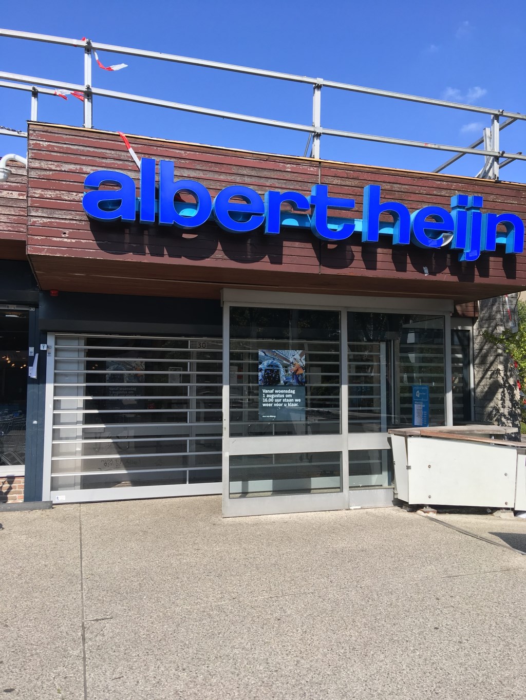 Albert Heijn Bilthoven wordt vernieuwd.