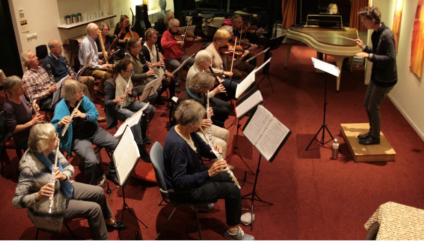 Met een paar jaar spelervaring kan je al met het orkest meespelen.