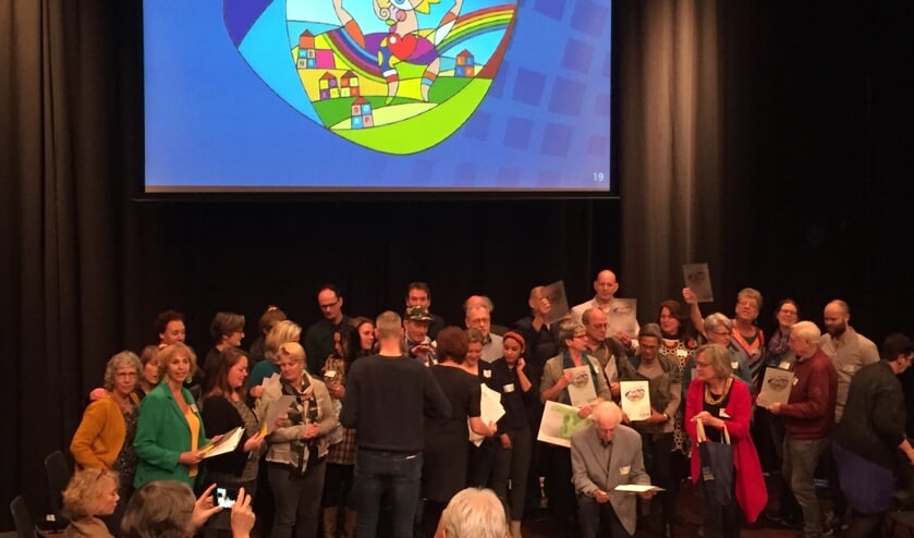 Alle Kernen op het podium.