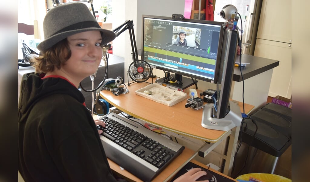 Al vanaf zijn zevende jaar maakt Sven van der Berg filmpjes op YouTube