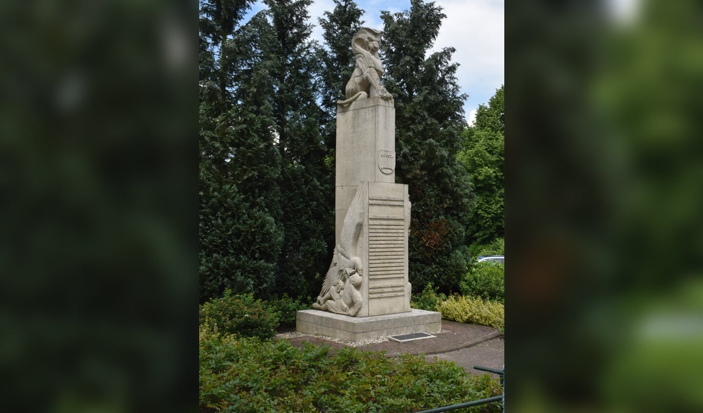 Het oorlogsmonument bij Jagtlust werd op 13 december 1958 onthuld. [foto Walter Eijndhoven]